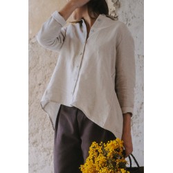 Shirt 08, beige linen