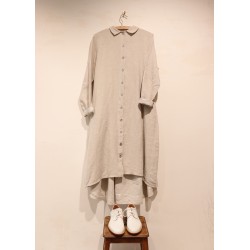 Dress 10, beige linen