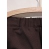 Trousers 01, dark brown cotton canvas