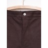 Trousers 01, dark brown cotton canvas