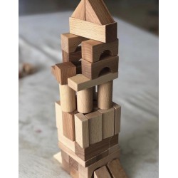 Blocs en bois 50 pièces