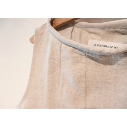 Blouse 09, beige linen