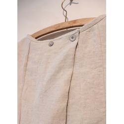 Blouse 09, beige linen