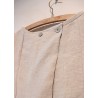 Blouse 09, beige linen