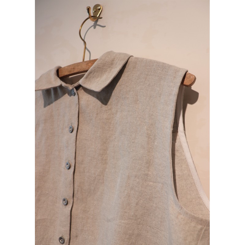 Chemise 07, lin beige