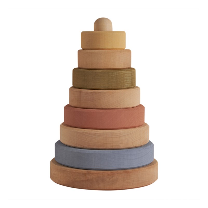 Stacking tower, pastels