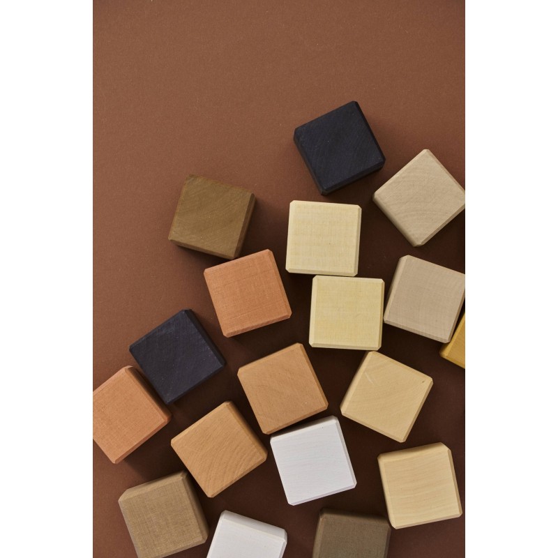 Cubes, skin tones