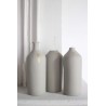 Vase simple beige et or