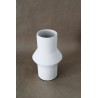 White Geometric Vase