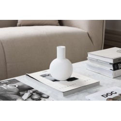 Vase rond  blanc