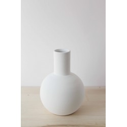 Vase rond  blanc