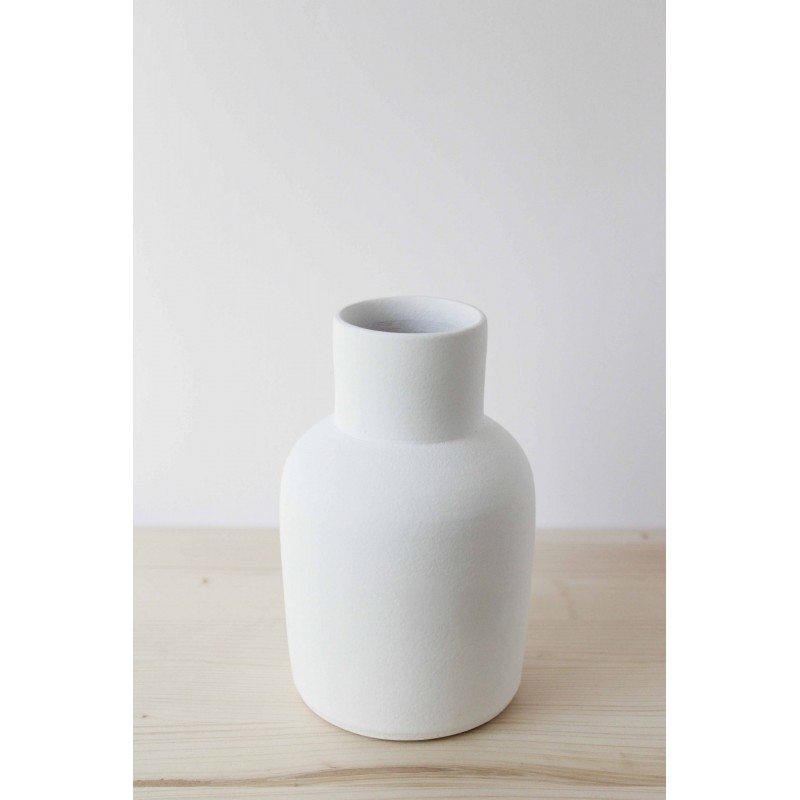 "Aire" White Vase