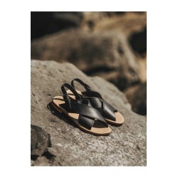 Sandals Uzes, black leather