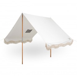 Parasol de plage, blanc antique