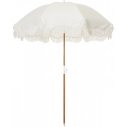 Holiday beach umbrella, antique white