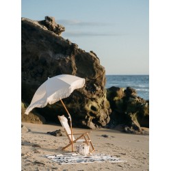 Parasol de plage, blanc antique