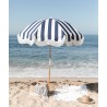 Holiday beach umbrella, navy crew stripes