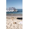 Holiday beach umbrella, navy crew stripes