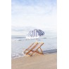 Holiday beach umbrella, navy crew stripes