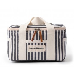 mini cooler, navy bleu stripes