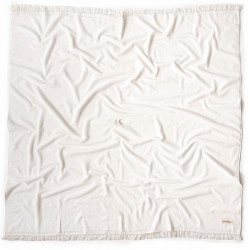 Serviette de plage XL avec trou, blanc antique