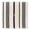 Beach blanket, black stripes