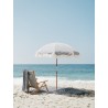 Beach umbrella, navy stripes