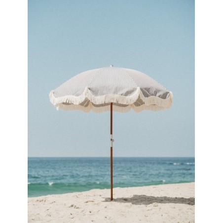 Parasol de plage, blanc antique