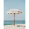 Parasol de plage, rayures bleues