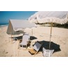 Parasol de plage, blanc antique