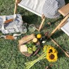 Parasol de plage, blanc antique