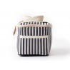 mini cooler, navy bleu stripes