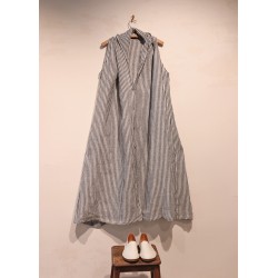 Dress 13, heavy indigo linen