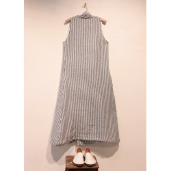 Dress 13, heavy indigo linen