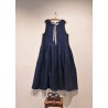 Dress 13, heavy indigo linen