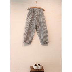 Uniform trousers, light stripes linen