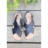 Sandals Uzes, black leather