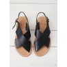 Chaussures Partridge, cuir noir et naturel