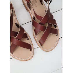 Sandals Brehat, brown  leather