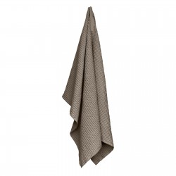 Big waffle bath towel, dark grey cotton