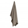 Serviette de bain en nid d'abeille, coton gris sombre