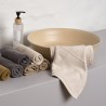 Set de 4 serviettes, coton beige