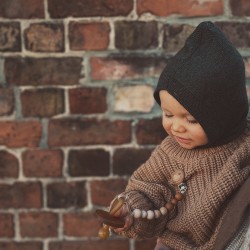 Pacifier clip Lou - Clay