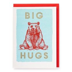 Card A6 + enveloppe "Big Hugs on your Birthday.."