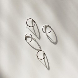 Boucles d'oreilles "Ring"- Argent