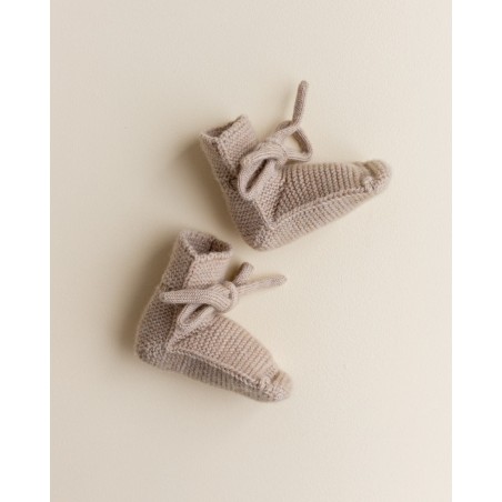 Merino Wool Booties - Dark Grey