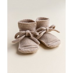 Merino Wool Booties - Dark Grey