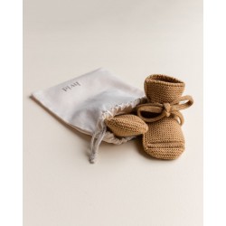 Merino Wool Booties - Sand