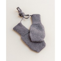 Merino Wool mittens -Dark Grey