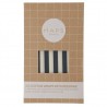 Lot de 3 wraps en cire d'abeille - rayures sombres